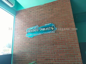 BEEBIES AQUATIC INDOOR 3D BOX UP PVC FOAM BOARD LOGO WALL SIGNAGE AT  KUALA DUNGUN, JERANGAU, PAKA, PASIR RAJA, RASAU, KETENGAH JAYA, BANDAR AL-MUKTAFI BILLAL SHAH, BUKIT BESI, RANTAU ABANG, PULAU TENGGOL DUNGUN TERENGGANU MALAYSIA