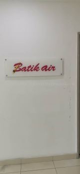 BATIK AIR MALAYSIA INDOOR ACRYLIC POSTER FRAME AT KAMPAR TOWN, GOPENG PERAK MALAYSIA