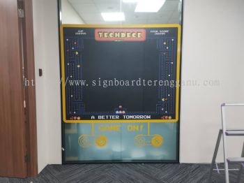 TECHDECK INDOOR GLASS STICKER DESIGN PRINTING AT TEMERLOH TOWN, MENTAKAB, LANCHANG, JENDERAK, KERDAU, SEMANTAN, KUALA KRAU, KAMPUNG AWAH PAHANG MALAYSIA