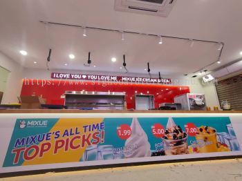 MIXUE ICE CREAM & TEA MALAYSIA INDOOR WALLPAPER PRINTING AT BENTONG TOWN, GENTING HIGHLANDS, BUKIT TINGGI, GENTING SEMPAH, KARAK, KETARI, LURAH BILUT, GOHTONG JAYA, JANDA BAIK BENTONG MALAYSIA 