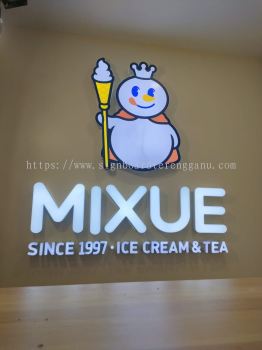 MIXUE ICE CREAM & TEA MALAYSIA INDOOR 3D LED FRONTLIT LOGO SIGNAGE AT KUANTAN, BANDAR INDERA MAHKOTA. PANCHING, SUNGAI LEMBING, GAMBANG, BESERAH, GEBENG, PENOR, SUNGAI KARANG, BATU HITAM, CHENDOR, TANJUNG LUMPUR, TELUK CEMPEDAK, CHERATING KUANTAN MALAYSIA