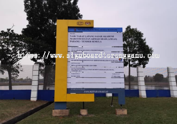 PAPAN TANDA PROJEK CONSTRUCTION JKR SIGNBOARD SIGNAGE DI KUALA TERENGGANU TOWN ALAM SERADA WAKAF MEMPELAM PULAU WAN MAN KUALA TERENGGANU