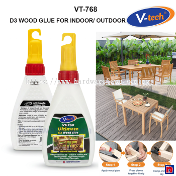 V-Tech VT-768 D3级木工胶  室内外防水木胶  强力快干粘合剂