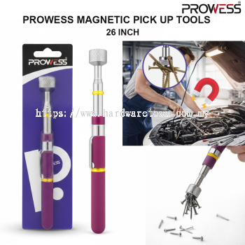 PROWESS 26寸磁性拾取工具  伸缩磁吸拾物棒  重型取物工具