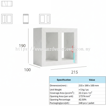 VENTILATION BLOCK VB-603.100