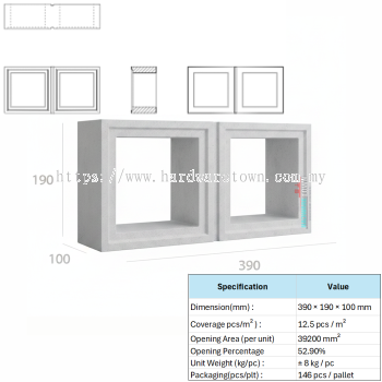 VENTILATION BLOCK VB-3915.100