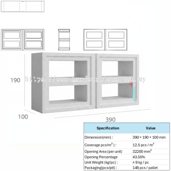 VENTILATION BLOCK VB 3914.100