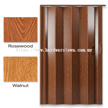 PINTU LIPAT PVC (HEAVY DUTY)  SAIZ 33" × 84"  ROSEWOOD  WALNUT  KALIS AIR  JIMAT RUANG  TAHAN LASAK  MUDAH DIPASANG