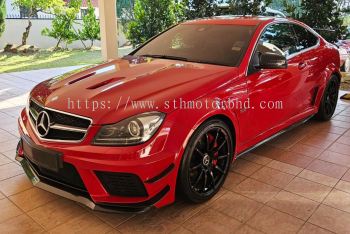 2012 Mercedes Benz AMG C63 Black Series 6.2 V8 - 517PS & 620Nm - 	FIRE OPAL RED - UNILAC (590U) - Lovely 6.2 V8 NA Engine - Low Miles 21,300 in km - One Owner - Showroom Condition