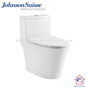 Johnson Suisse Capri One-piece Siphonic WC (Rimless) with PP Seat Cover