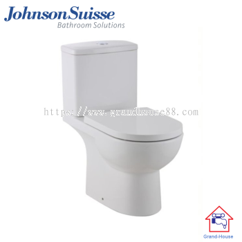 Johnson Suisse Terni Dual Outlet 4.5/3L Close Coupled WC, PP Seat Cover