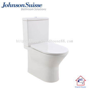 Johnson Suisse Treviso BTW Close-coupled (Rimless) WC, PP Seat Cover