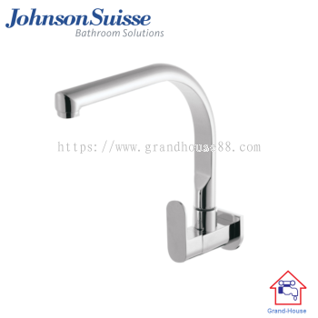 Johnson Suisse Ferla-N Single Lever 陆" Wall-Mounted Sink Tap With Swivel (Curve) Spout & Flange