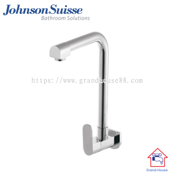 Johnson Suisse Ferla-N Single Lever 陆" Wall-Mounted Sink Tap With Swivel (L-Shape) Spout & Flange