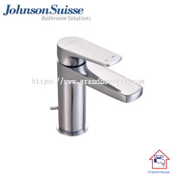 Johnson Suisse Misano Single Lever Basin Mixer With 1录" Pop-up Waste & Flexible Hose