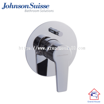 Johnson Suisse Turin Single Lever Concealed Bath Shower Mixer, Chrome Plated