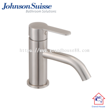 Johnson Suisse Murano Single Lever 陆" Basin Pillar Tap, Stainless Steel