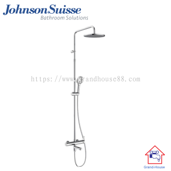 Johnson Suisse Gavi-N Single Lever (3-Way) Wall-mounted Shower Mixer Column, Round