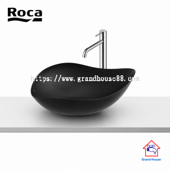 Roca OHTAKE Fineceramic Countertop Wash Basin (Matt Black)