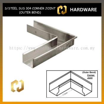 STAINLESS STEEL SUS 304/2B CORNER JOINT ( OUTER BEND ) ROLL FORMING METAL GUTTER