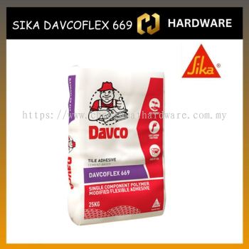 SIKA DAVCOFLEX 669 GREY CEMENT GUM / CEMENT-BASED TILE ADHESIVE