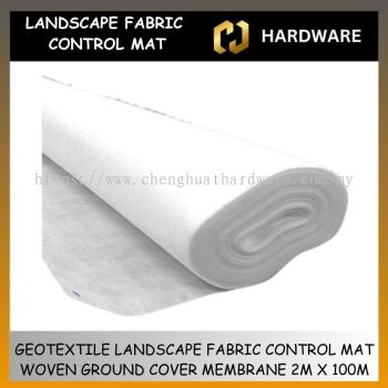 GEOTEXTILE LANDSCAPE FABRIC CONTROL MAT WOVEN GROUND COVER MMEMBRANE 2M x 100M