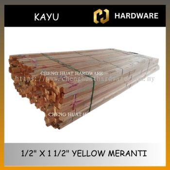 YELLOW MERANTI WOOD CEILING 1/2" x 1 1/2"