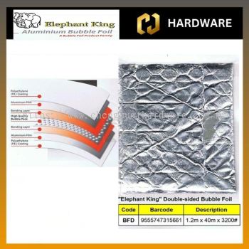 ALUMINIUM FOIL BUBBLE HEAT INSULATION HOUSE ROOF THICKNESS 3MM WIDTH 40M X 1.2 M/ROLL