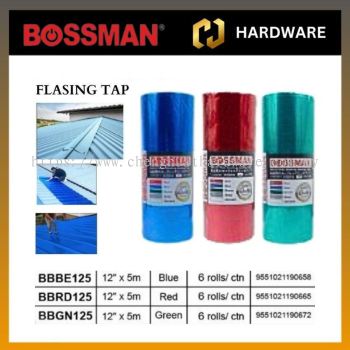 BOSSMAN INDUSTRIAL ROOFING FLASHING TAP - 12" X 5M ( BBBE 125 , BBRD 125 , BBGN 125 )