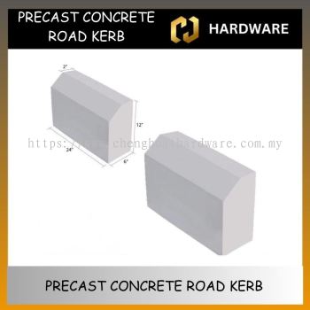 PRECAST CONCRETE ROAD KERB 24'' (L) x 6'' (W) x 12'' (H)