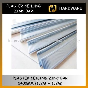 PLASTER CEILING ZINC BAR 2400 MM 8' 30X 0.30MM *