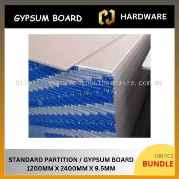 STANDARD PARTITION / GYPSUM BOARD 9.5 MM (100 PCS/BUNDLE)