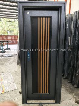 SAFETY DOOR 35X7 MAT BLACK CR411-D102 LH[OPEN IN][15 LOCK][TEPI BUTTERFLY]