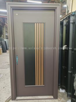 SAFETY DOOR 4X8 MAT COPPER CR411-D102 LH[15 LOCK][OPEN IN][TEPI BUTTERFLY]