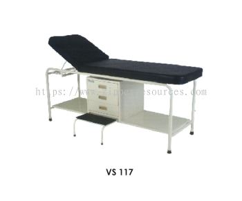 Examination Couch C/W Drawers and Step Stool Retractable