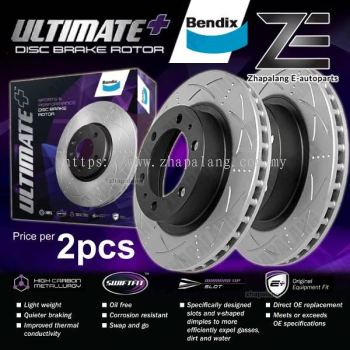 Bendix Ultimate+ Front Disc Brake Rotor for Perodua Ativa / Toyota Vios NGC102 / Toyota Yaris '22 (275mm) BR6013 ULT+6013