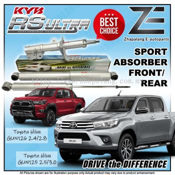Original KYB RS Ultra Heavy Duty Shock Absorber for Toyota Hilux REVO GUN125 GUN126 | Front Pair / Rear Pair