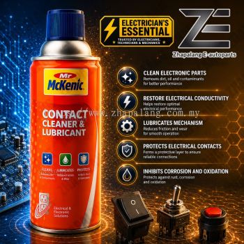 Mr McKenic Contact Cleaner & Lubricant 450G | Electrical Spray for Motors & Connectors