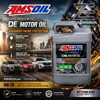 AMSOIL OE 0W-20 100% Synthetic Motor Oil (1 Gallon / 3.78L) | OEZ1G