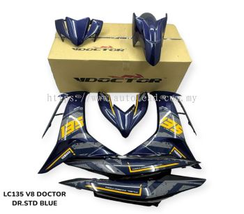 LC135 V8 Doctor STD Siap Tanam Cover Set Motor (3 Design)