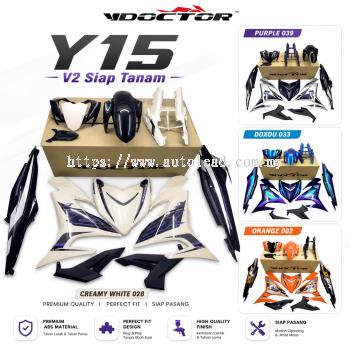 Y15 V2 Doctor Siap Tanam Cover Set Motor (50 Design)