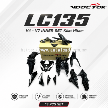 LC135 V4 - V7 Doctor INNER SET Kilat Hitam