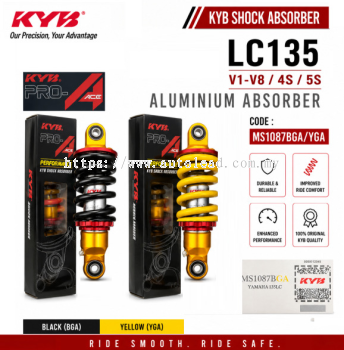 KAYABA LC135 V1 - V8 PRO ACE REAR ABSORBER MS1087BGA/YGA 5YP 55D 55C BDK