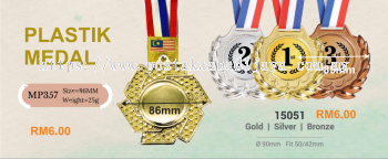 Gold Medals with Ribbon for Awards & Tournaments