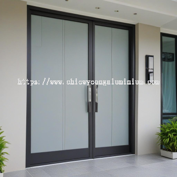 Swing Door Aluminium Composite Panel / Laminated Glass