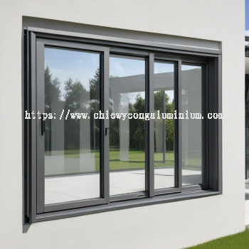 Aluminium Framed Glass Sliding Window