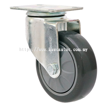 KERISA Light Medium Duty Top Plate Grey PU Castor KRS-36100S-G