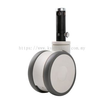 DENLY Medical Castors ZMTC TPR Grey Rubber Castor DL-ZMTC25P01A-JR2B