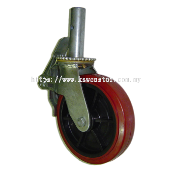 KERISA Scaffolding Castors Scaffolding Korea Red PU Castor KRS-570/620KU