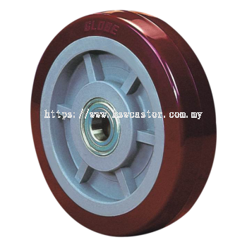 GLOBE HEAVY DUTY RED PU WHEEL ONLY (GB-6606640)